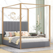 Champagne Gold Canopy Bed Wayfair